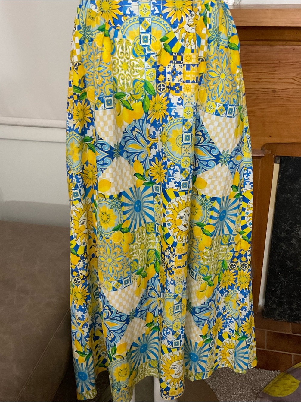 Seven Wonders Locklea Sun Lemon Halter Dress L - Picture 3 of 6